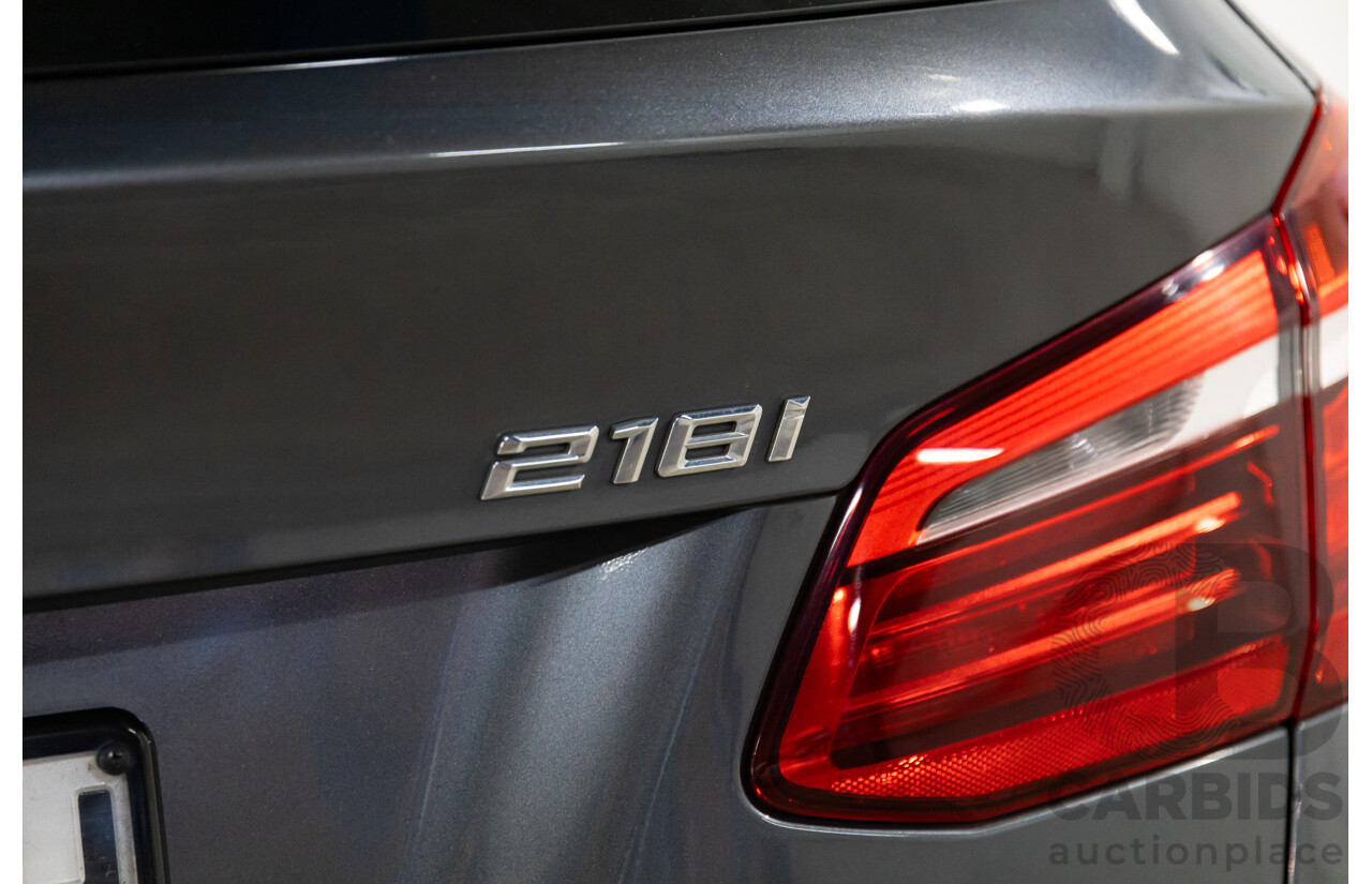 2/2015 BMW 218i Active Tourer Luxury F45 4d Wagon Mineral Grey Metallic Turbo 1.5L