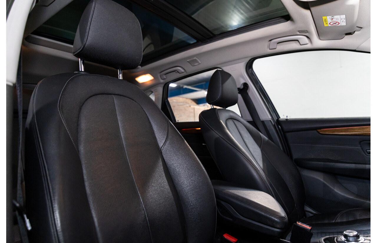 2/2015 BMW 218i Active Tourer Luxury F45 4d Wagon Mineral Grey Metallic Turbo 1.5L