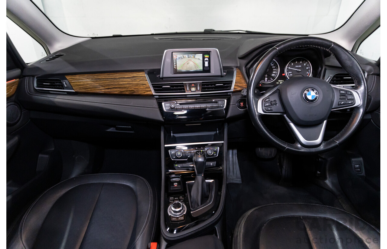 2/2015 BMW 218i Active Tourer Luxury F45 4d Wagon Mineral Grey Metallic Turbo 1.5L