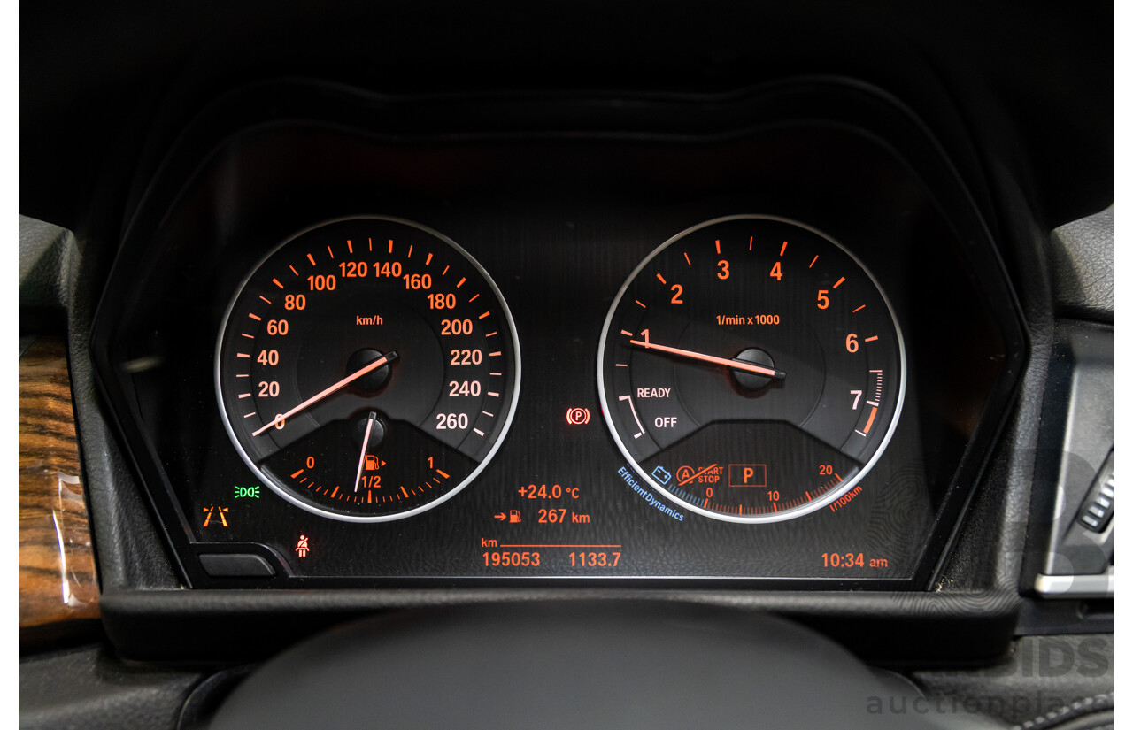 2/2015 BMW 218i Active Tourer Luxury F45 4d Wagon Mineral Grey Metallic Turbo 1.5L