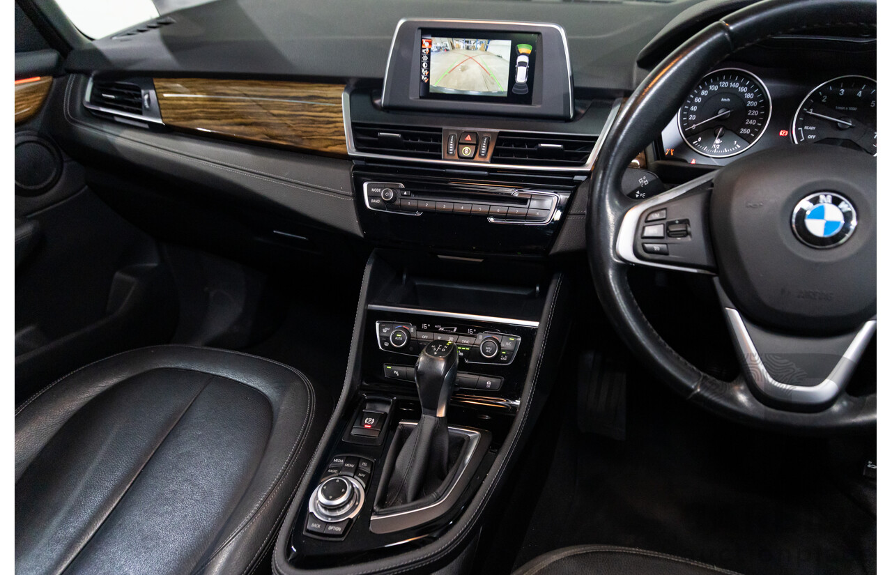 2/2015 BMW 218i Active Tourer Luxury F45 4d Wagon Mineral Grey Metallic Turbo 1.5L