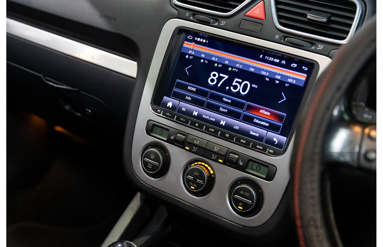 12/2007 Volkswagen EOS 2.0 TDI 1F MY08 2d Convertible Deep Black Pearl Turbo Diesel 2.0L