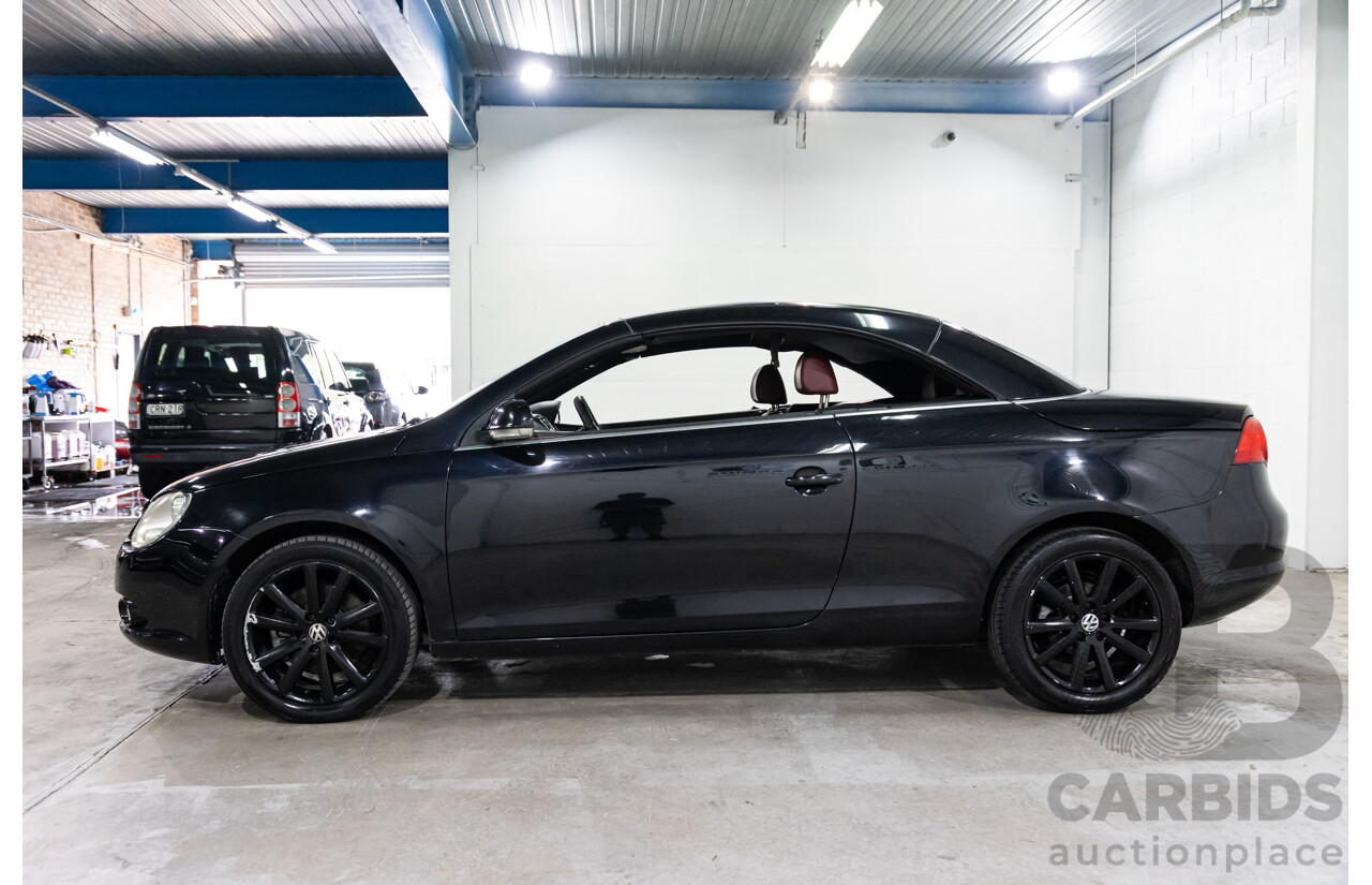 12/2007 Volkswagen EOS 2.0 TDI 1F MY08 2d Convertible Deep Black Pearl Turbo Diesel 2.0L