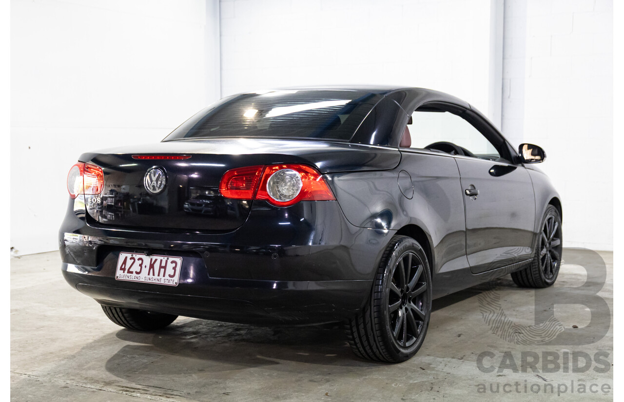 12/2007 Volkswagen EOS 2.0 TDI 1F MY08 2d Convertible Deep Black Pearl Turbo Diesel 2.0L