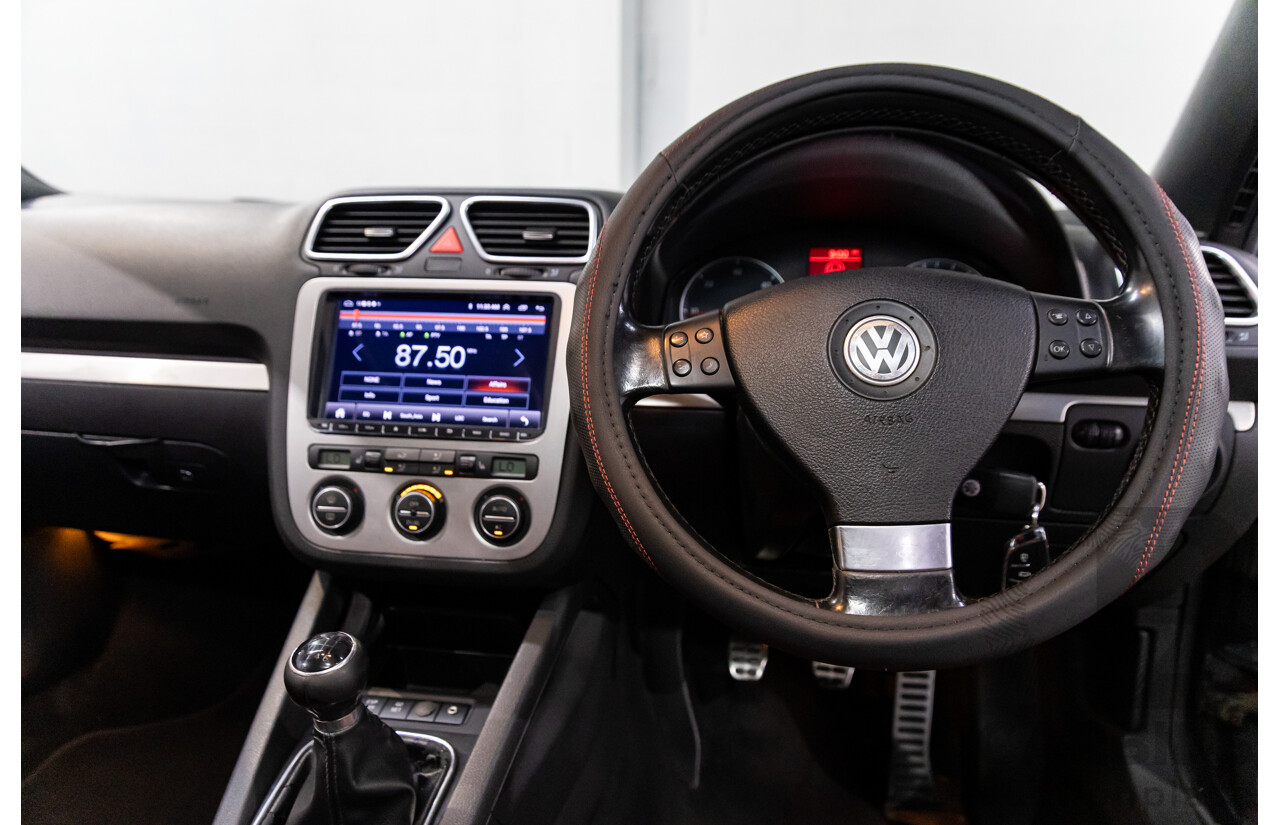 12/2007 Volkswagen EOS 2.0 TDI 1F MY08 2d Convertible Deep Black Pearl Turbo Diesel 2.0L