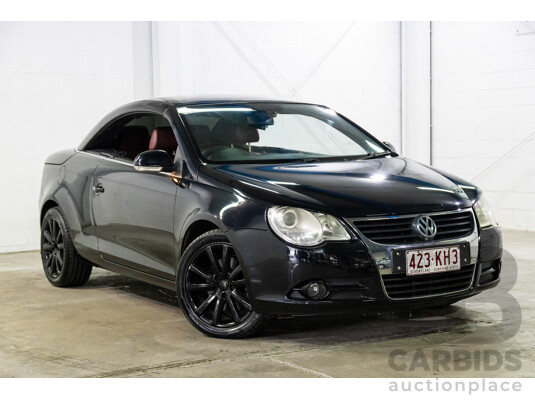 12/2007 Volkswagen EOS 2.0 TDI 1F MY08 2d Convertible Deep Black Pearl Turbo Diesel 2.0L