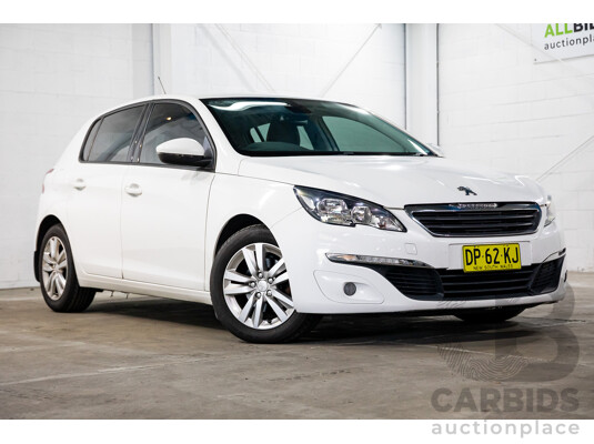 10/2014 Peugeot 308 Active T9 5d Hatchback Bianca White Turbo 1.2L