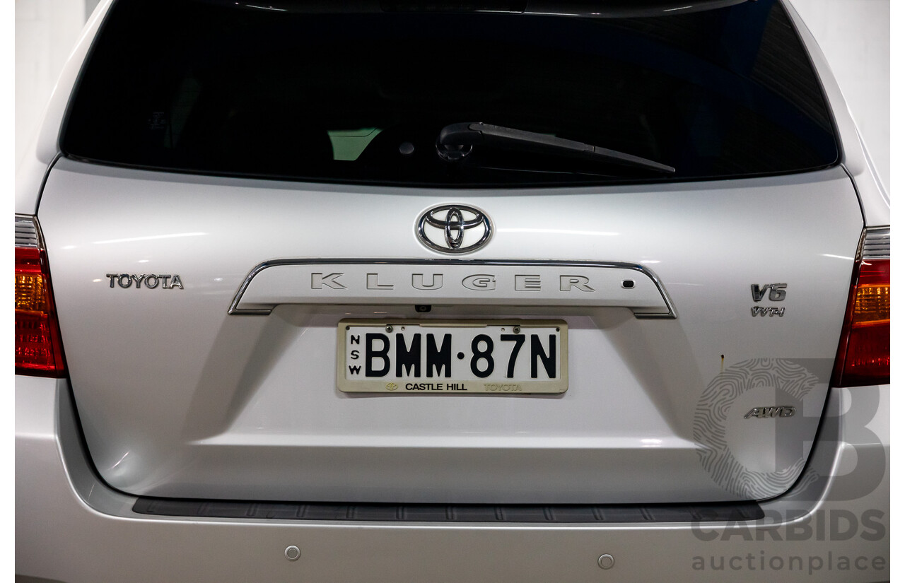 11/2009 Toyota Kluger Grande (4x4) GSU45R 4d Wagon Classic Silver Metallic V6 3.5L