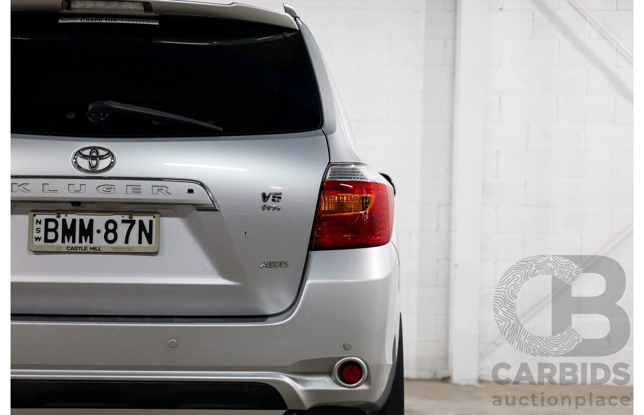 11/2009 Toyota Kluger Grande (4x4) GSU45R 4d Wagon Classic Silver Metallic V6 3.5L