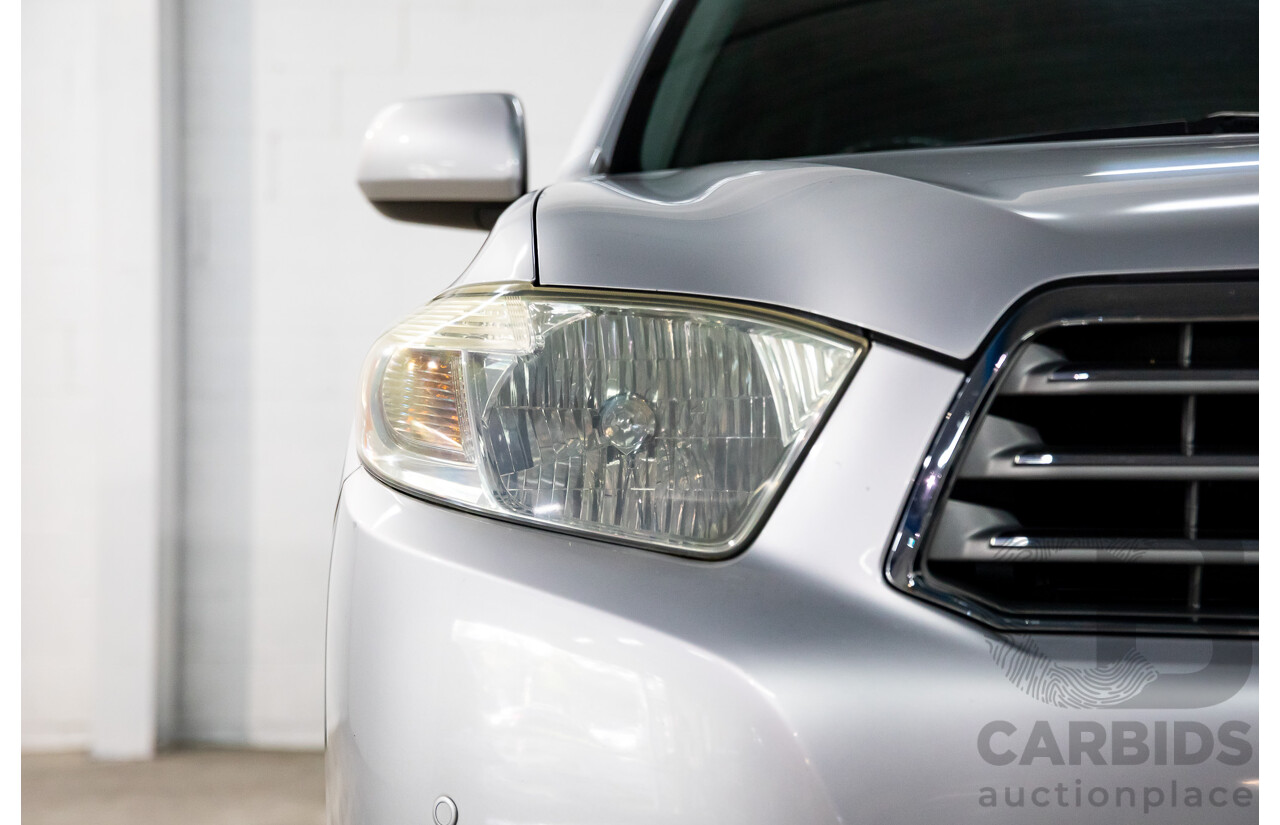 11/2009 Toyota Kluger Grande (4x4) GSU45R 4d Wagon Classic Silver Metallic V6 3.5L