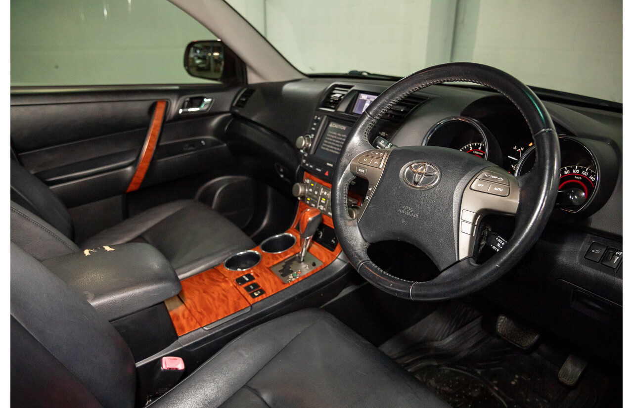 11/2009 Toyota Kluger Grande (4x4) GSU45R 4d Wagon Classic Silver Metallic V6 3.5L