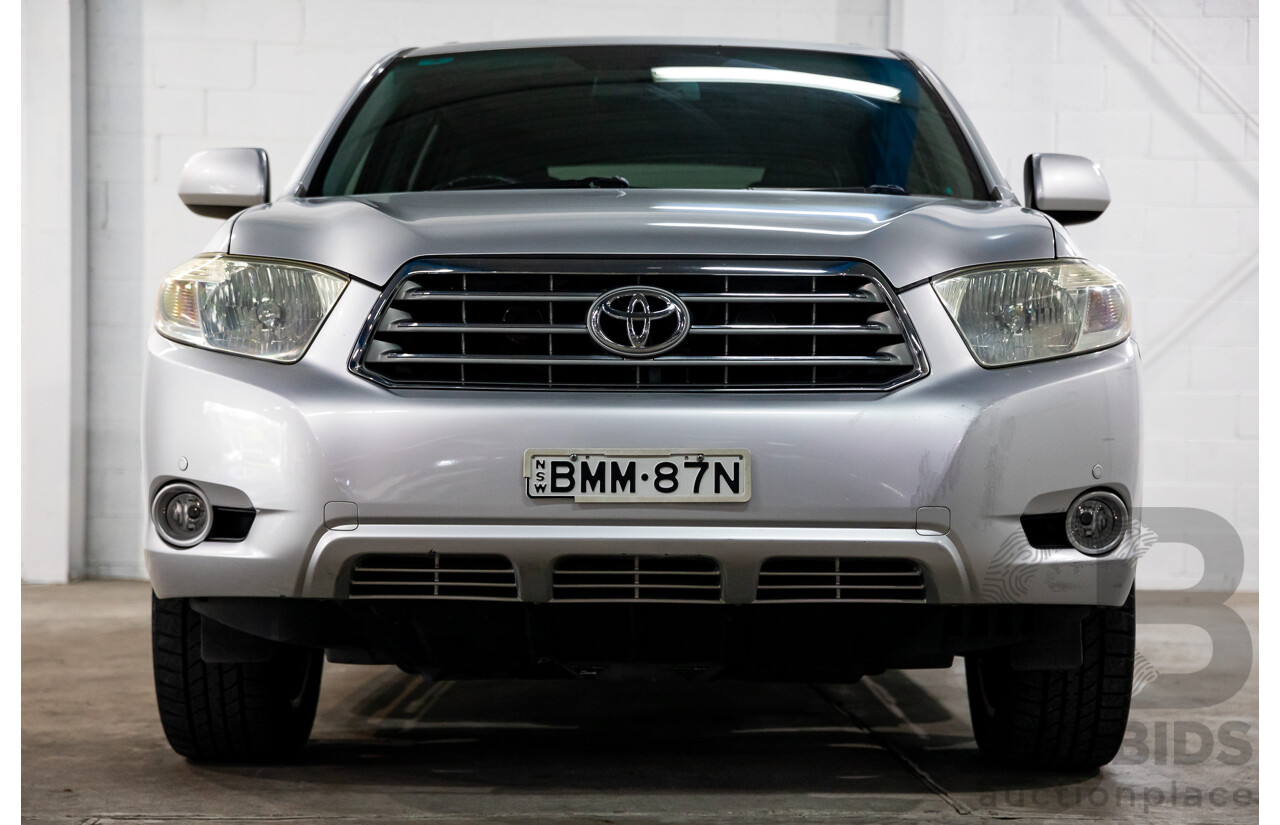 11/2009 Toyota Kluger Grande (4x4) GSU45R 4d Wagon Classic Silver Metallic V6 3.5L