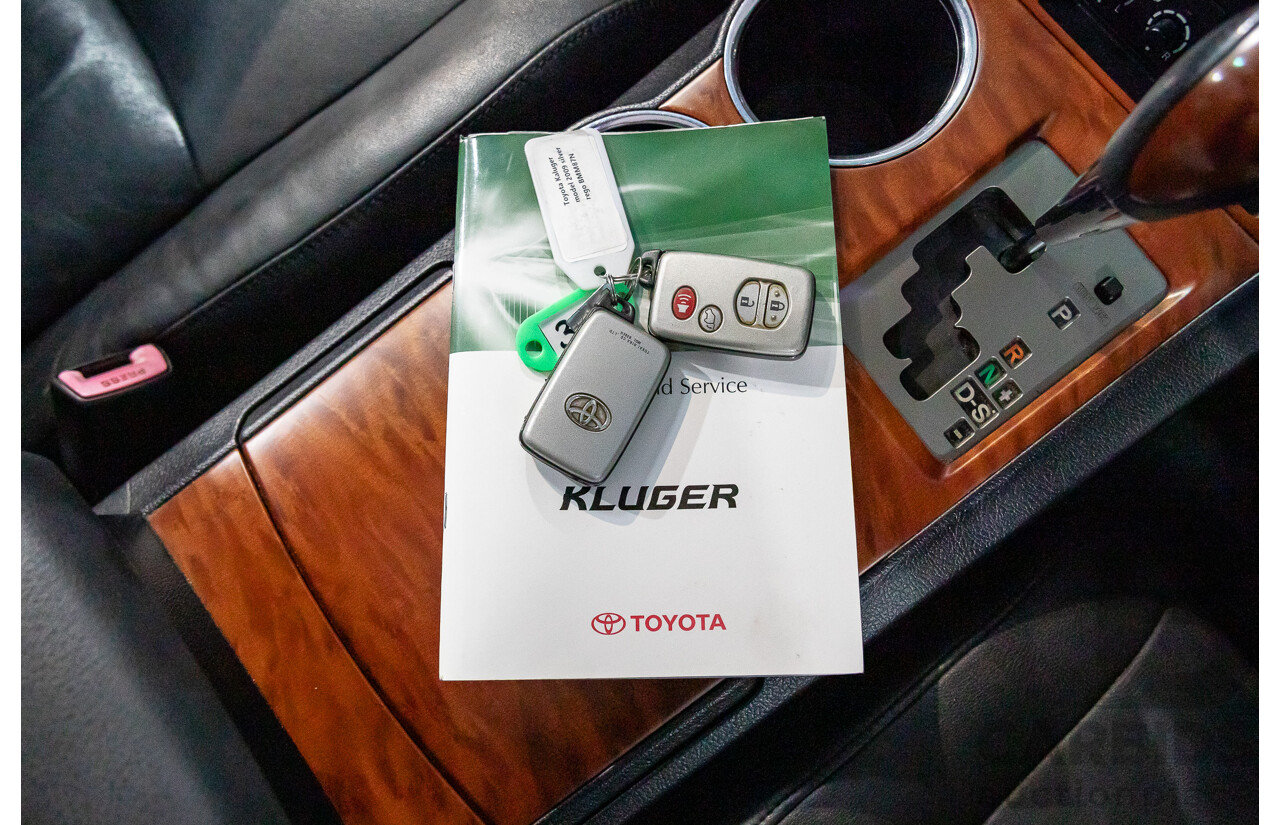 11/2009 Toyota Kluger Grande (4x4) GSU45R 4d Wagon Classic Silver Metallic V6 3.5L