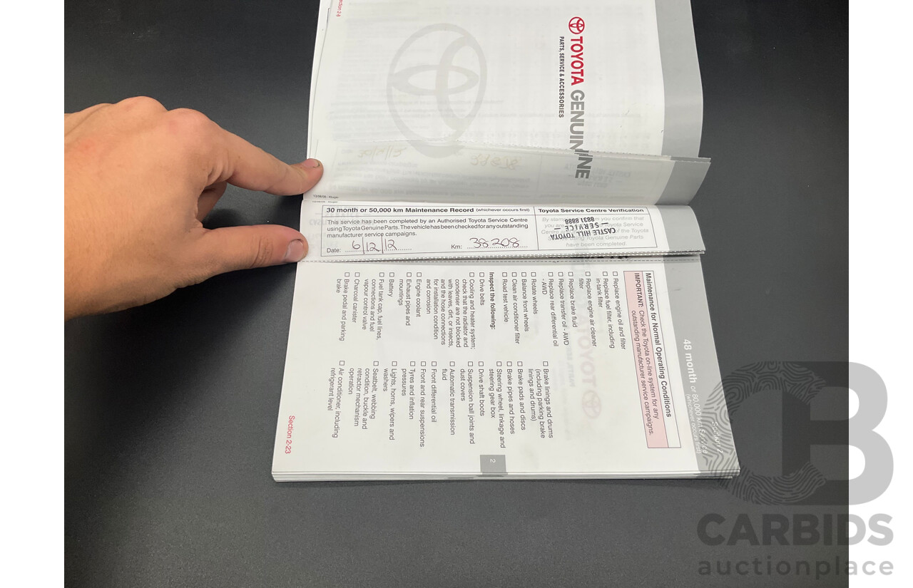 11/2009 Toyota Kluger Grande (4x4) GSU45R 4d Wagon Classic Silver Metallic V6 3.5L