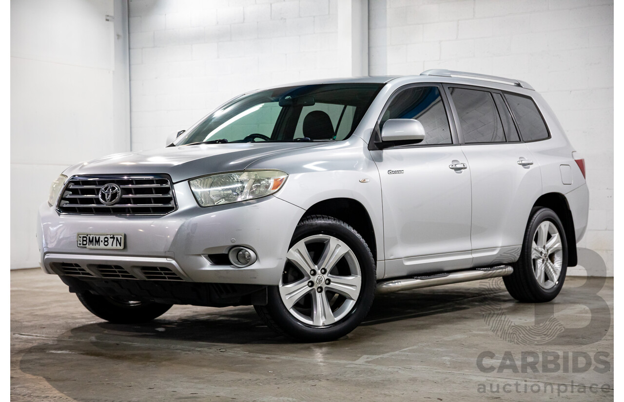 11/2009 Toyota Kluger Grande (4x4) GSU45R 4d Wagon Classic Silver Metallic V6 3.5L