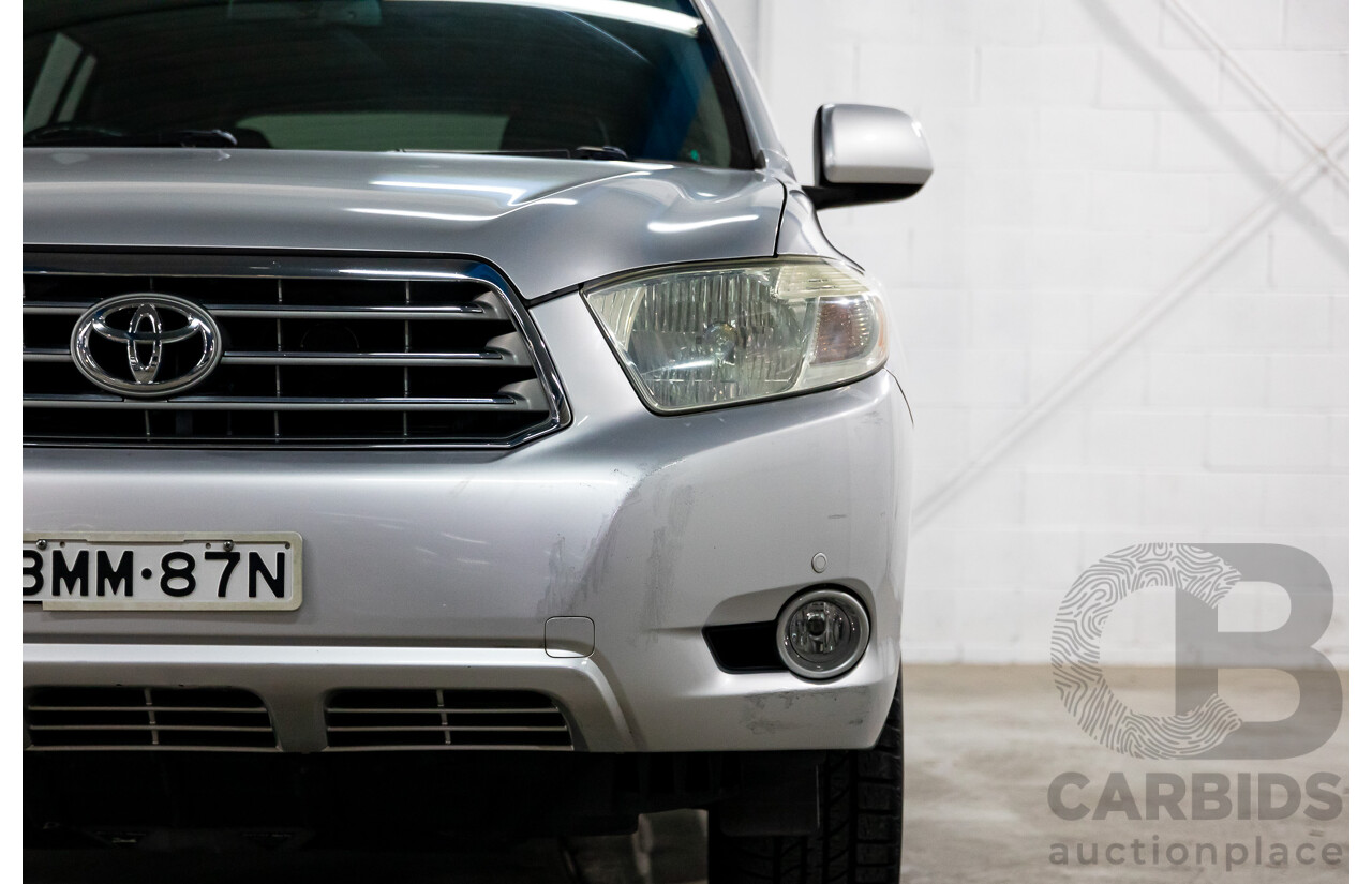 11/2009 Toyota Kluger Grande (4x4) GSU45R 4d Wagon Classic Silver Metallic V6 3.5L
