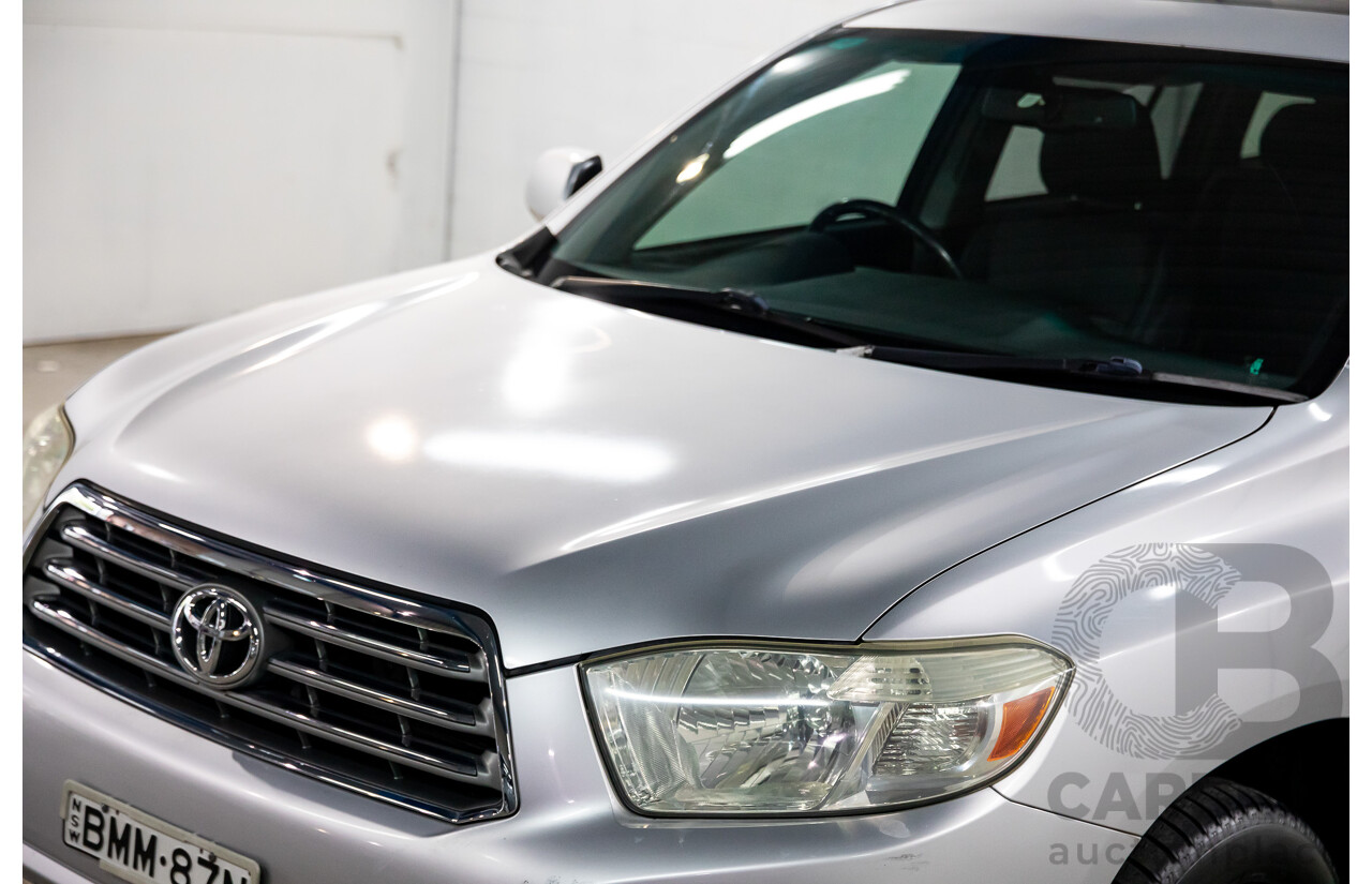 11/2009 Toyota Kluger Grande (4x4) GSU45R 4d Wagon Classic Silver Metallic V6 3.5L