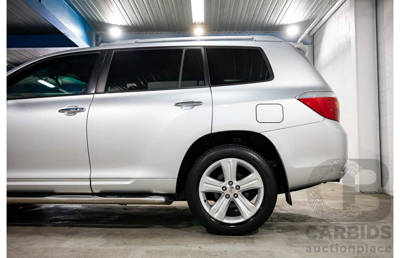 11/2009 Toyota Kluger Grande (4x4) GSU45R 4d Wagon Classic Silver Metallic V6 3.5L