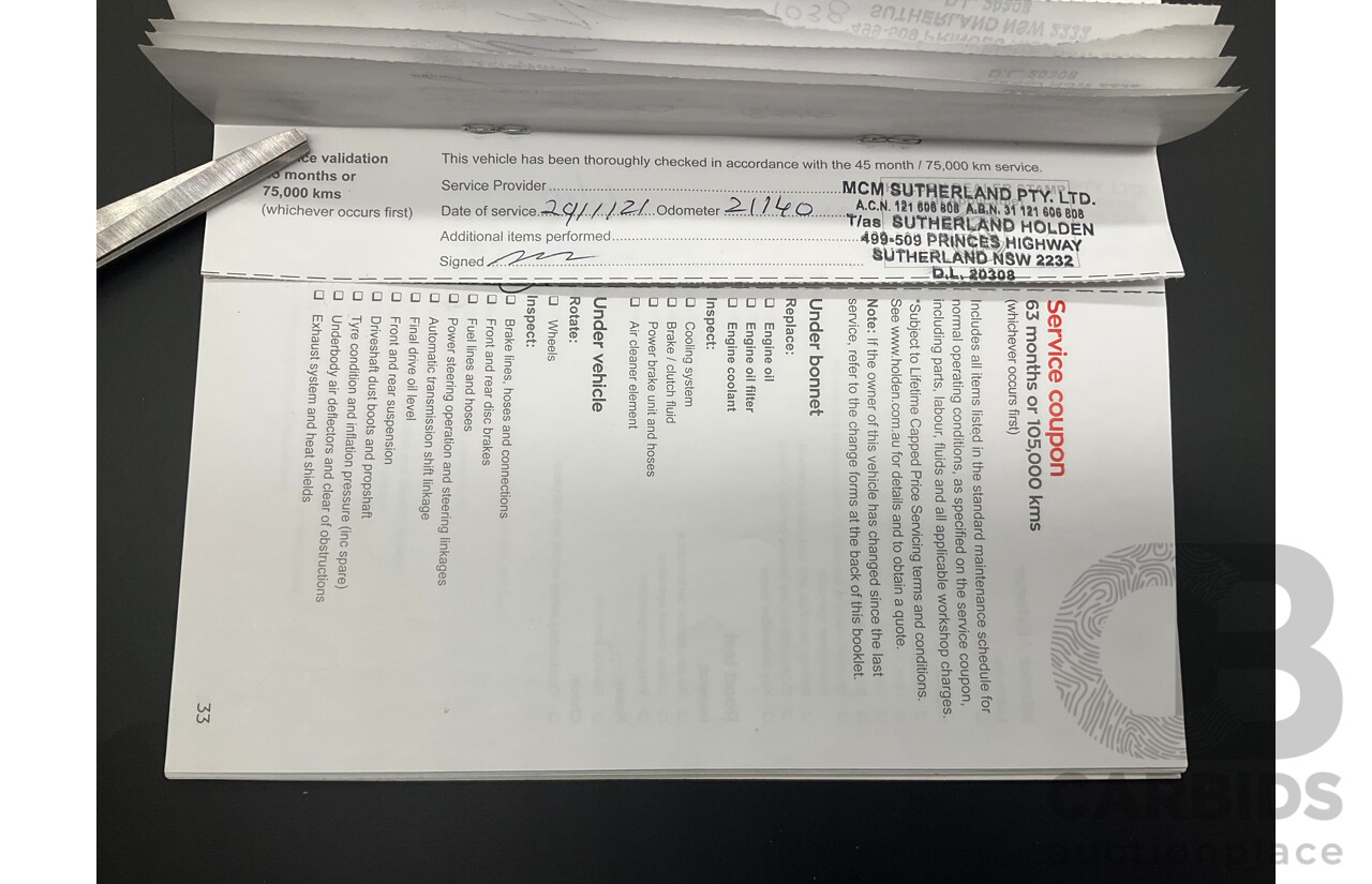 04/2017 Holden Calais V (RWD) VF II MY17 4d Sportwagon Regal Peacock Metallic V8 6.2L