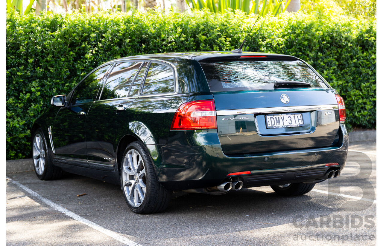 04/2017 Holden Calais V (RWD) VF II MY17 4d Sportwagon Regal Peacock Metallic V8 6.2L