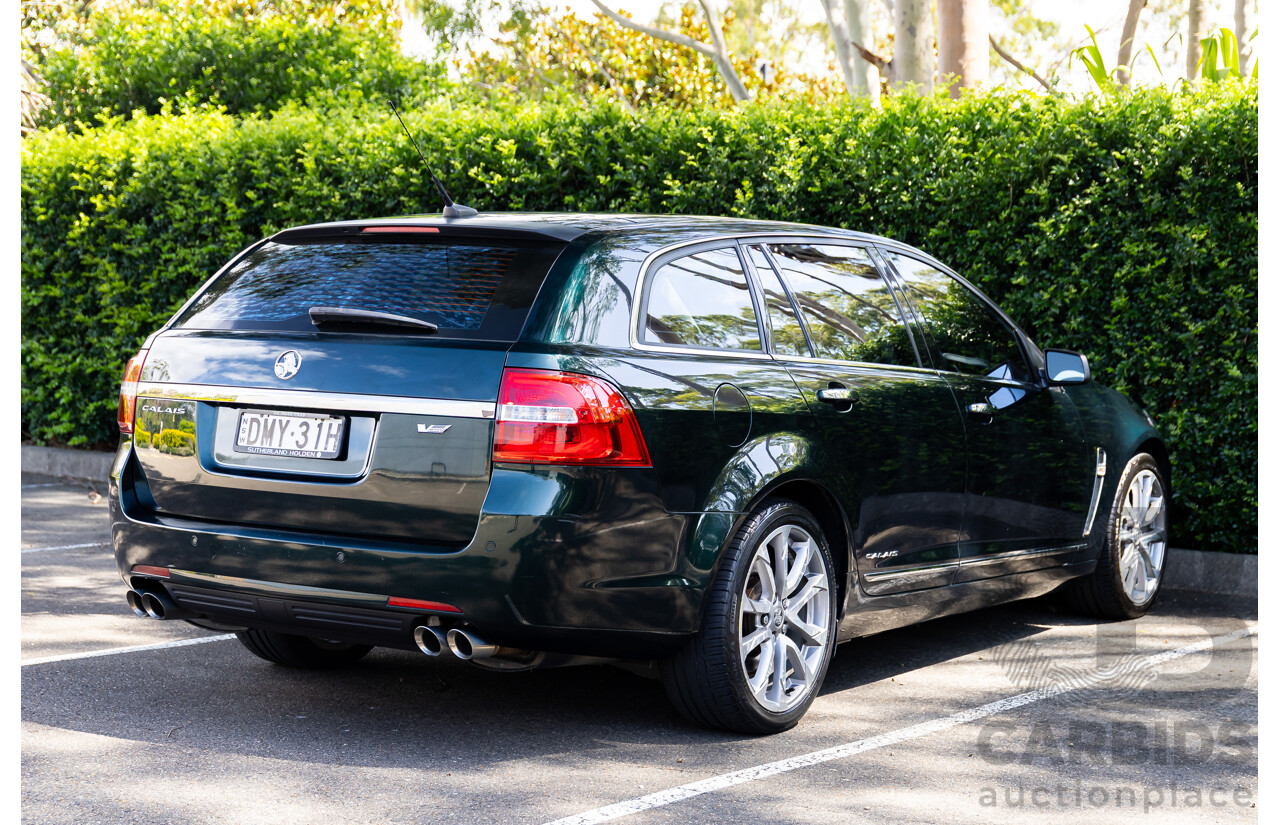 04/2017 Holden Calais V (RWD) VF II MY17 4d Sportwagon Regal Peacock Metallic V8 6.2L