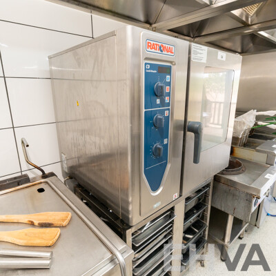 Rational Electric Combi Oven with Stand and Utensils
