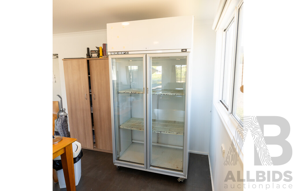 Skope 1000 Litre Two Door Upright Commercial Display Refrigerator