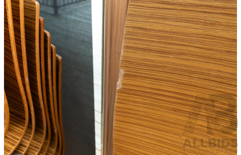 Plywood Cafe Chairs - Lot of Eight