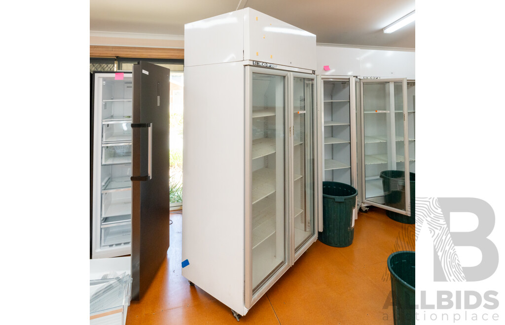 Skope 1000 Litre Two Door Upright Commercial Display Refrigerator - TME1000-H