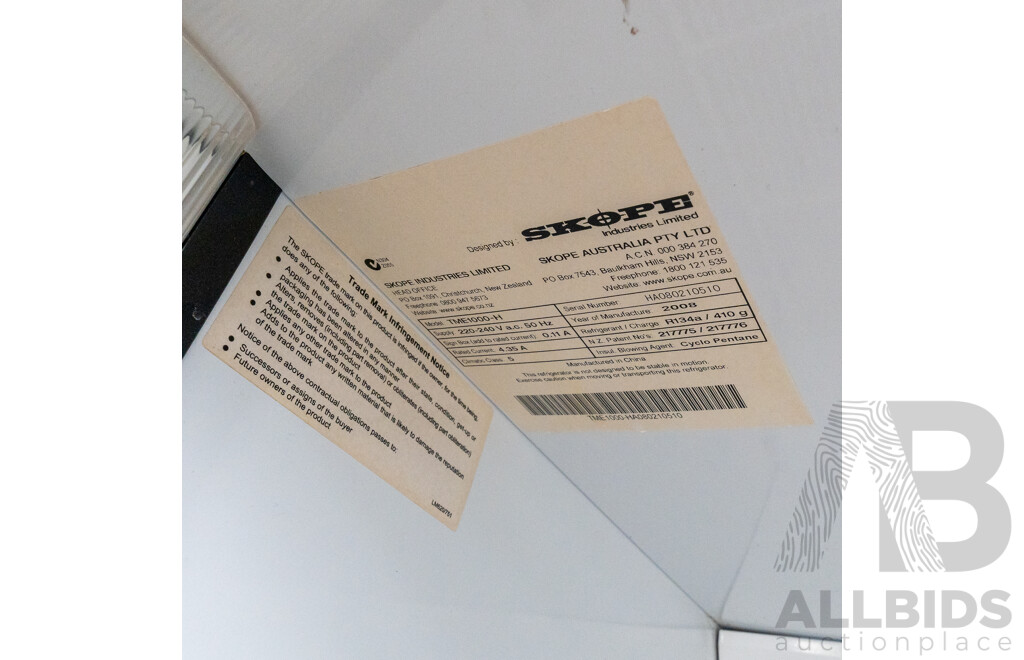 Skope 1000 Litre Two Door Upright Commercial Display Refrigerator - TME1000-H