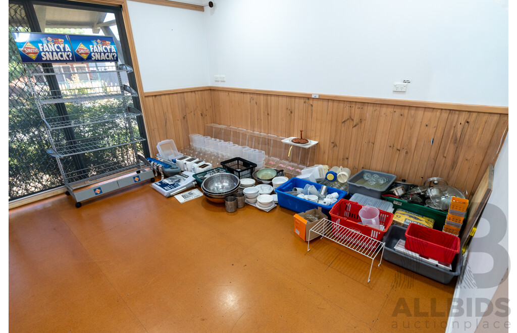 Selection of Food Service and Food Preparation Equipment with Mobie Display Rack