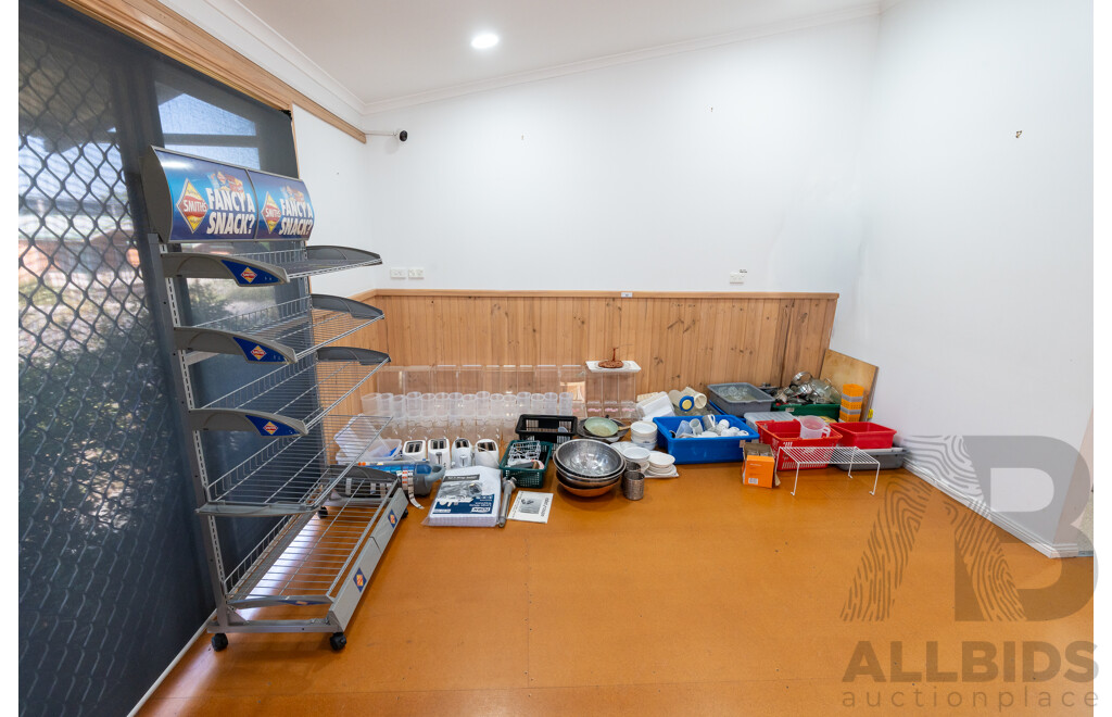 Selection of Food Service and Food Preparation Equipment with Mobie Display Rack