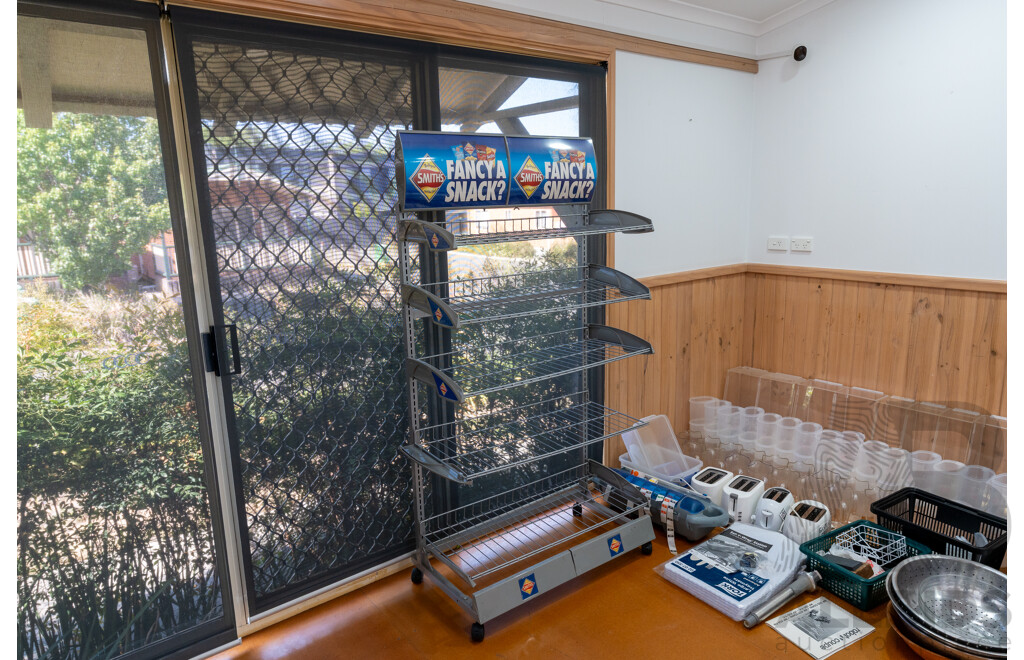 Selection of Food Service and Food Preparation Equipment with Mobie Display Rack