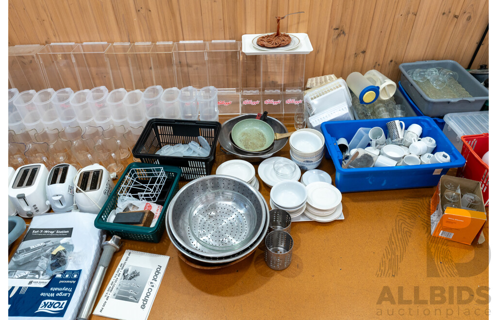 Selection of Food Service and Food Preparation Equipment with Mobie Display Rack