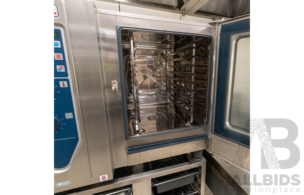 Rational Electric Combi Oven with Stand and Utensils