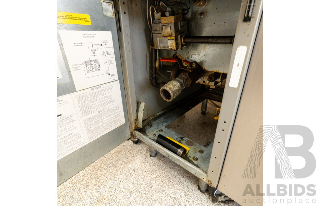 Goldstein Frymaster and Thor Natural Gas Single Bay Deep Fryer Combination Unit