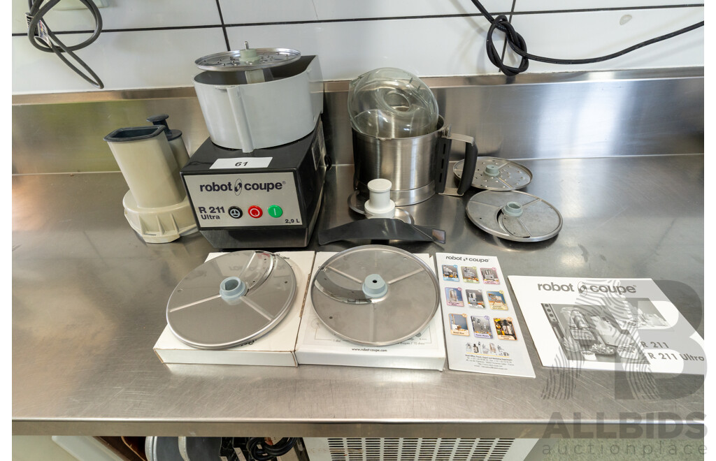 Robot Coupe Electric Food Processor, Cutter and Vegetable Slicer - R211 Ultra