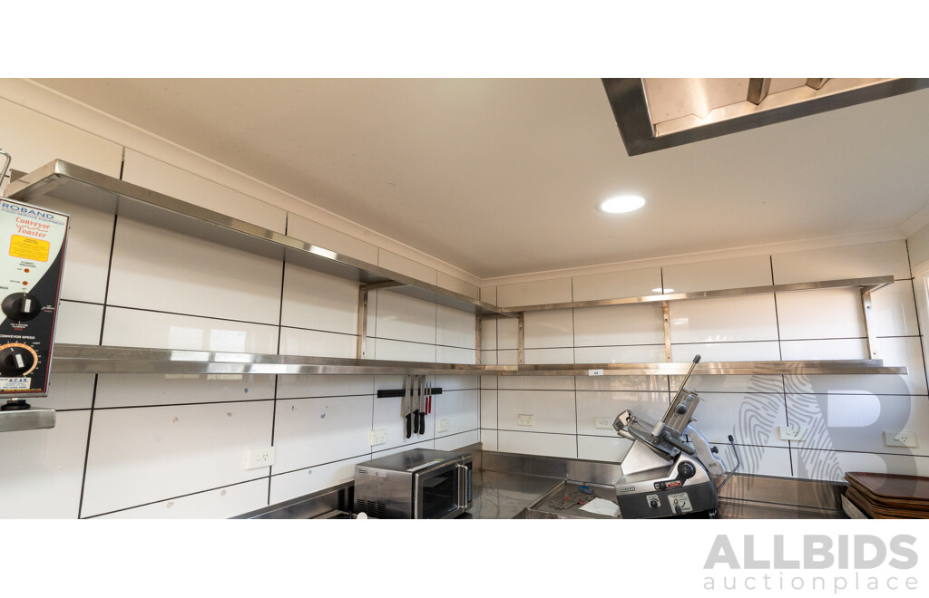 Selection of Stainless Steel Wall Mounted Shelving