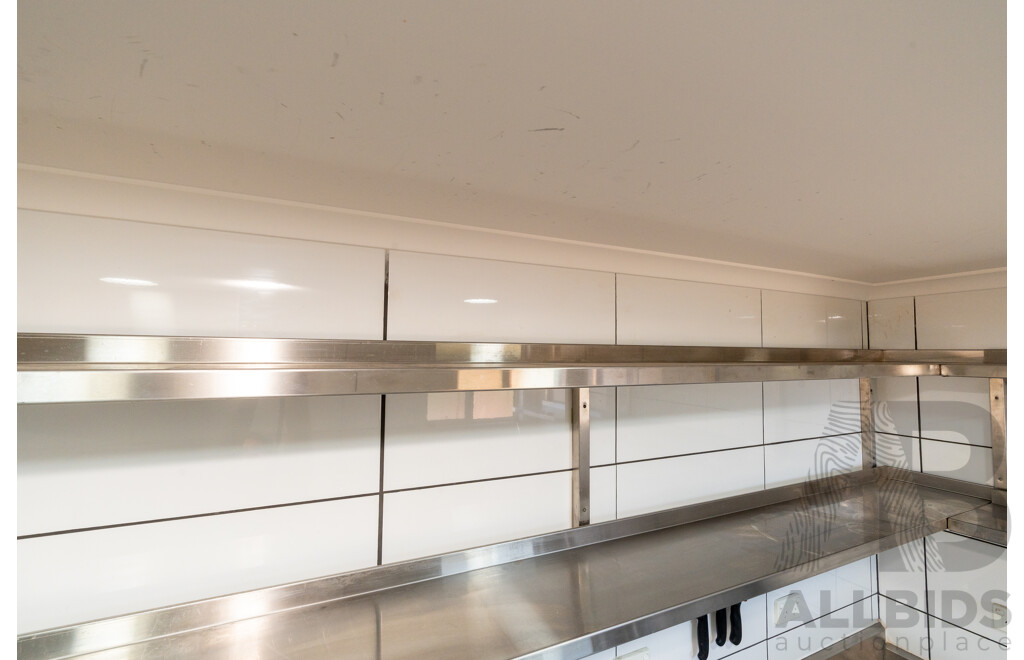 Selection of Stainless Steel Wall Mounted Shelving