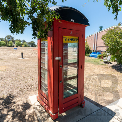 Vintage Red Australian Phone Box