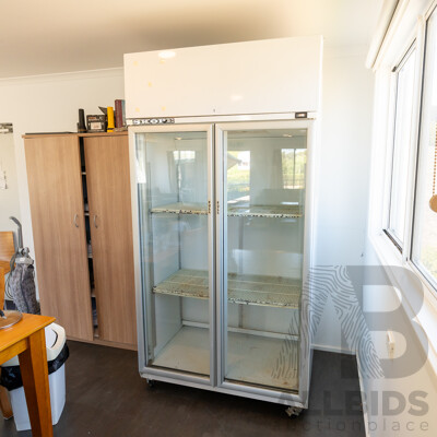 Skope 1000 Litre Two Door Upright Commercial Display Refrigerator