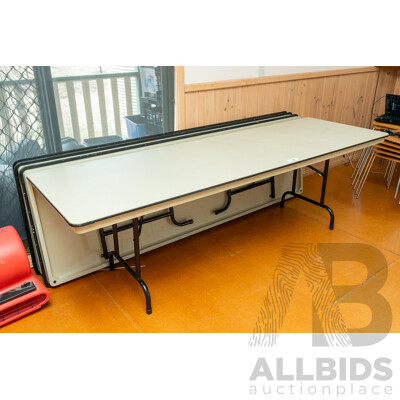 Nu-Furn Event Pro Life 2430mm Trestle Tables - Lot of Three