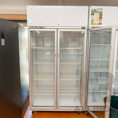 Skope 1000 Litre Two Door Upright Commercial Display Refrigerator - TME1000-H