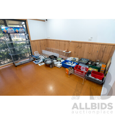 Selection of Food Service and Food Preparation Equipment with Mobie Display Rack