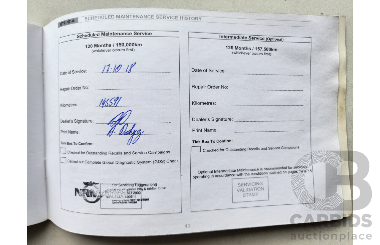 3/2011 Hyundai i30 SX FD MY11 5d Hatchback Blue 2.0L