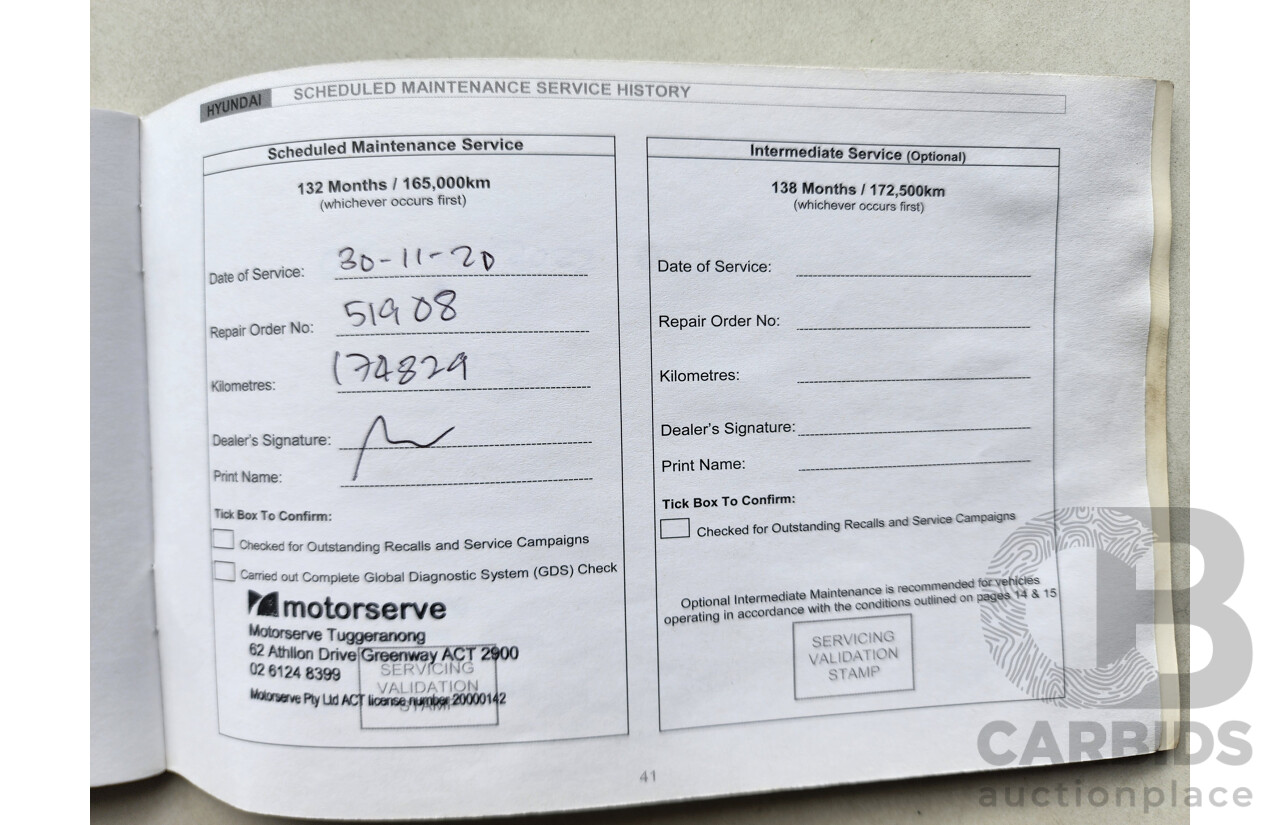 3/2011 Hyundai i30 SX FD MY11 5d Hatchback Blue 2.0L