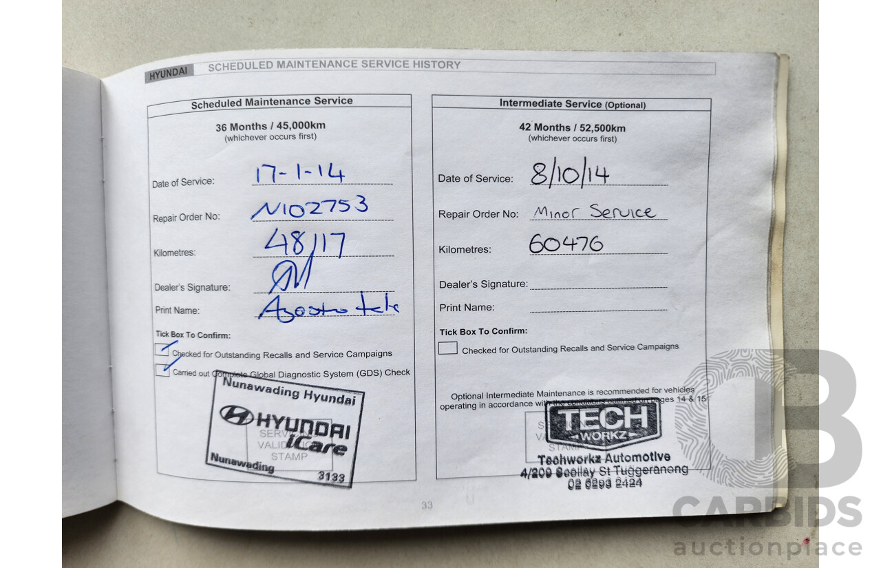 3/2011 Hyundai i30 SX FD MY11 5d Hatchback Blue 2.0L