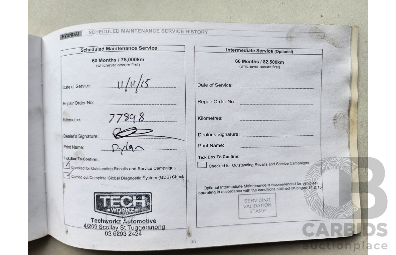 3/2011 Hyundai i30 SX FD MY11 5d Hatchback Blue 2.0L