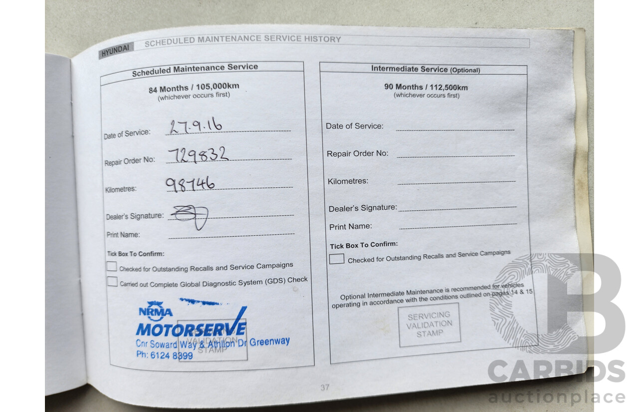 3/2011 Hyundai i30 SX FD MY11 5d Hatchback Blue 2.0L