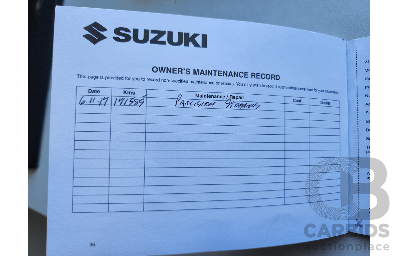 6/2009 Suzuki Grand Vitara (4x4) JT MY08 UPGRADE 4d Wagon White 2.4L